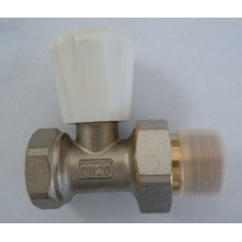 Brass Nickel Plated Radiator Water Valve (a. 0209)